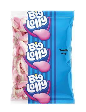 Confectionary Lollies Teeth Big Lolly Brand 1.5 kg Bulk Party Pack