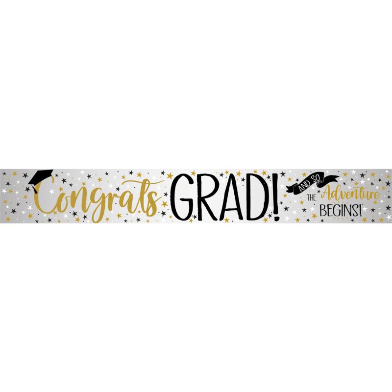Banner Graduate Congratulations Foil 2.7m