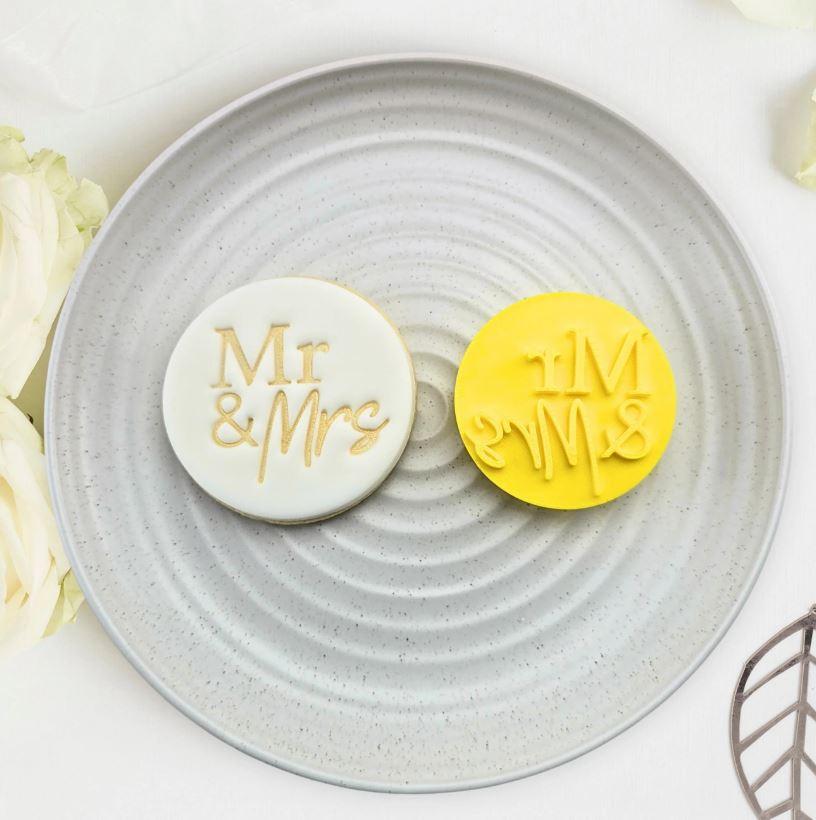 Mr and Mrs Cookie/Biscuit Embosser Cutter