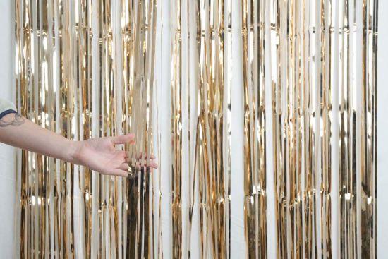 Curtain Rose Gold Mylar Extra Large 1m X 2.4m