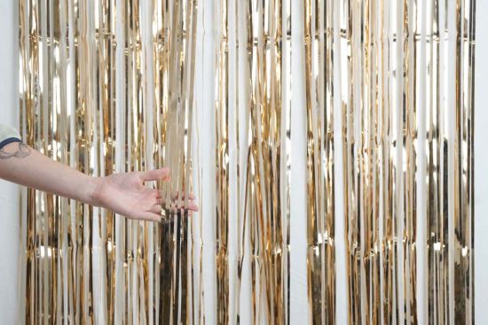 Curtain Rose Gold Mylar Extra Large 1m X 2.4m