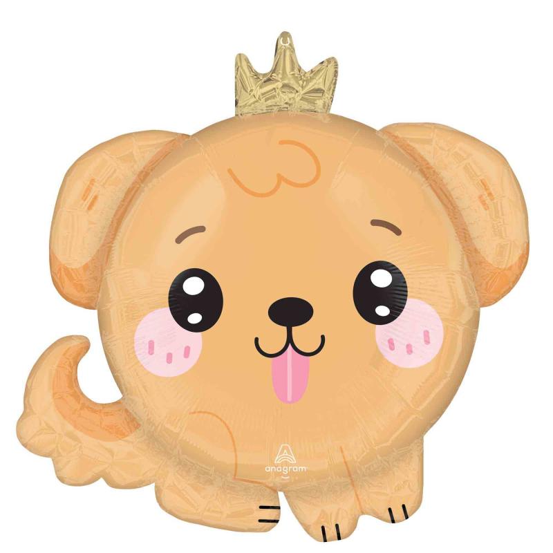 Balloon Foil Shape Animal Puppy Dog Kawaii Roly Polies 53cm x 53cm