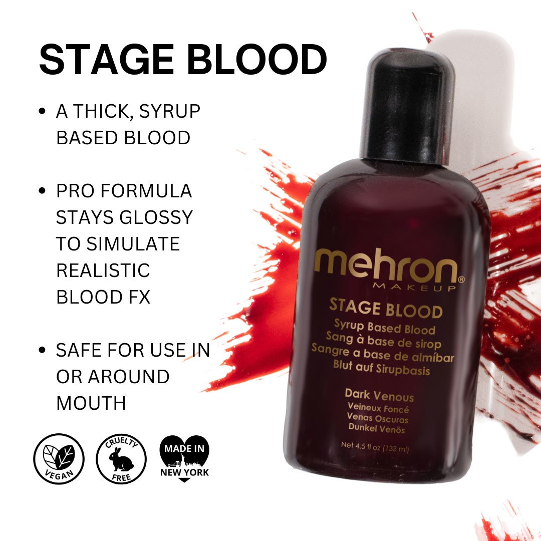 Make Up SpecialFx Mehron Stage Blood Dark Venous 133ml Professional Quality