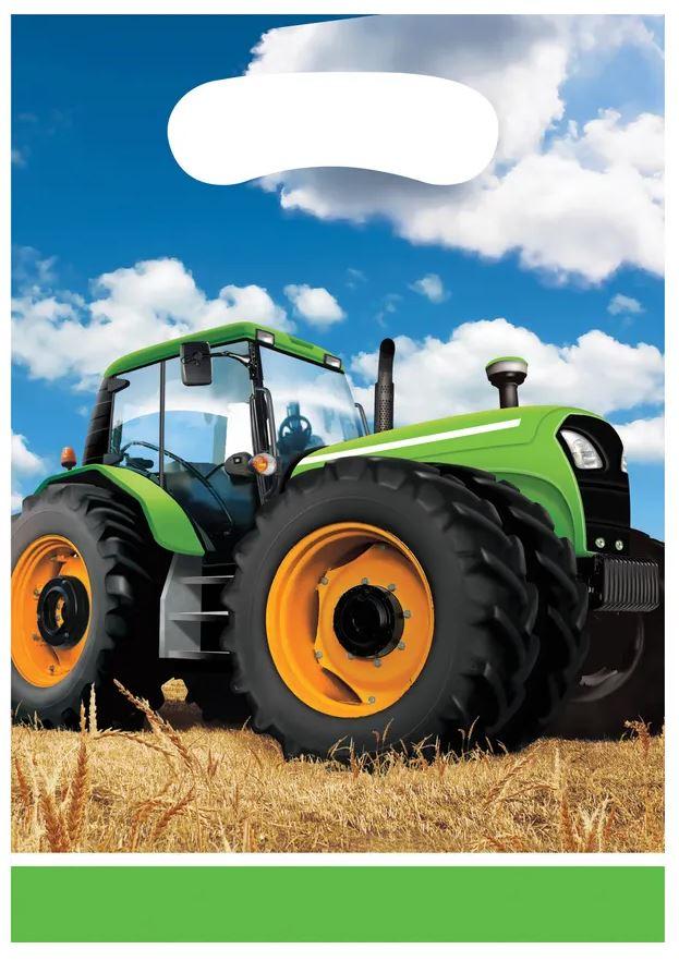 Tractor Farm Time Loot/Lolly Bags Pk/8
