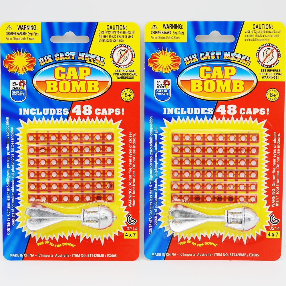 Cap Bomb Set 8.5cm Includes 48 Shots Per Pack