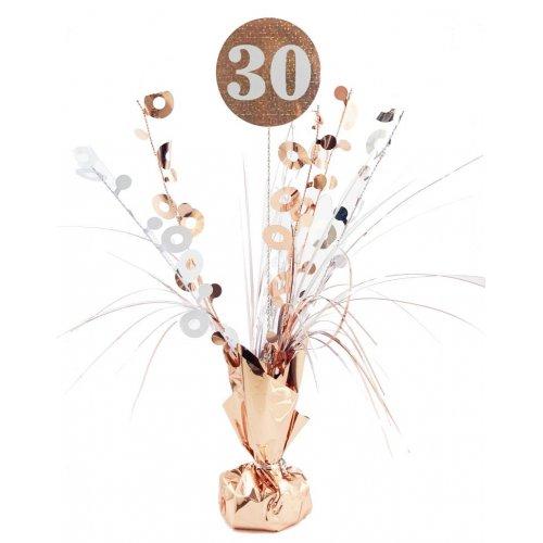 Centrepiece Happy 30th Birthday Rose Gold 165g Table Decoration