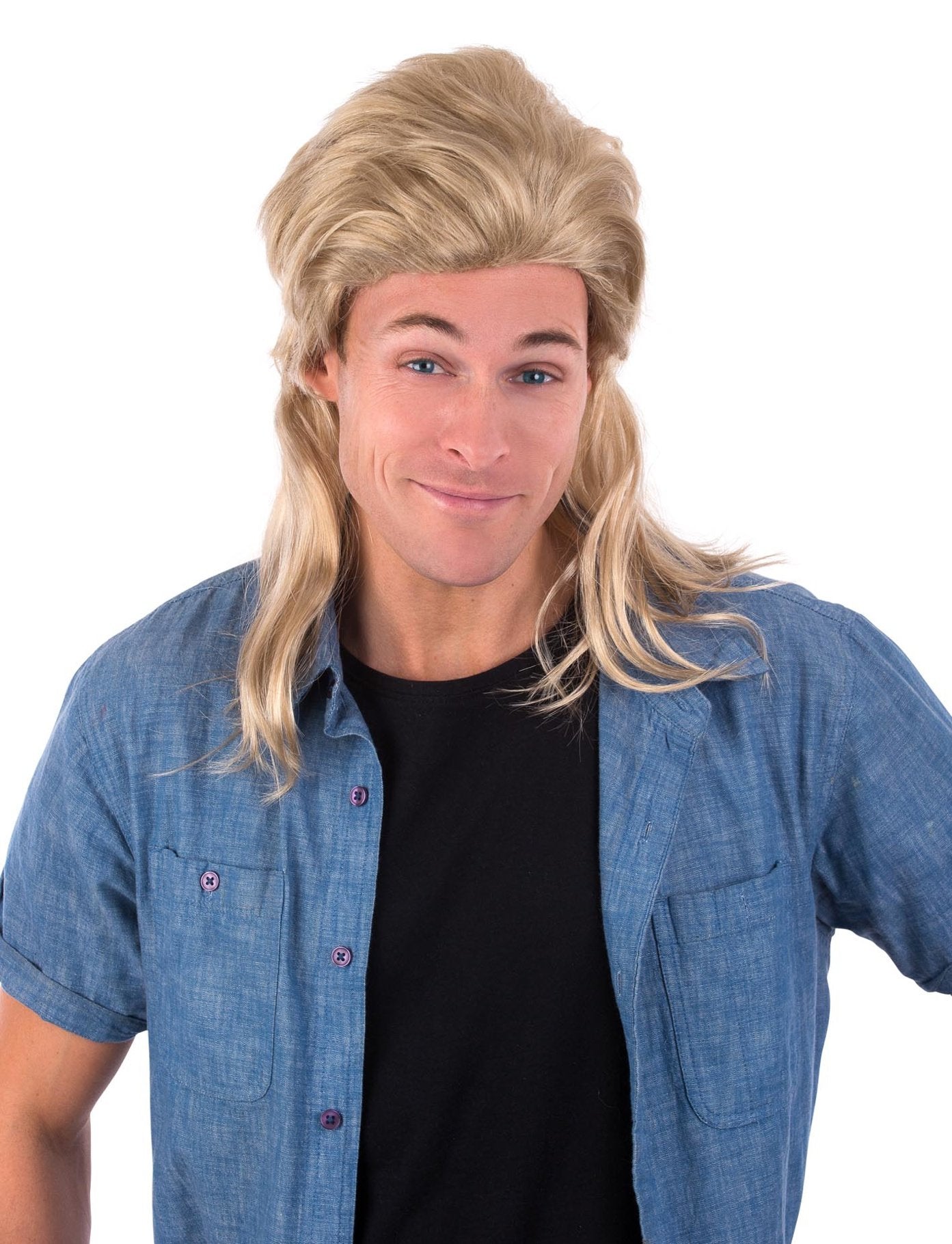 Wig Dirk Blonde Mullet 1980s