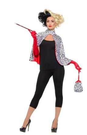 Costume Kit Cruella De Evil Madame (Wig Not Included - Purchase Seperately)
