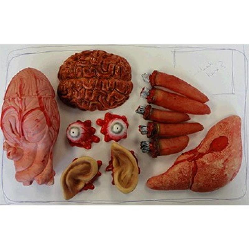 Prop Meat Market Body Parts Decorations Plastic