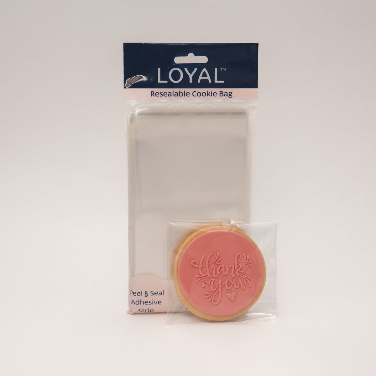 Resealable Cookie/Biscuit Bag 90x90mm Pk 100 35um