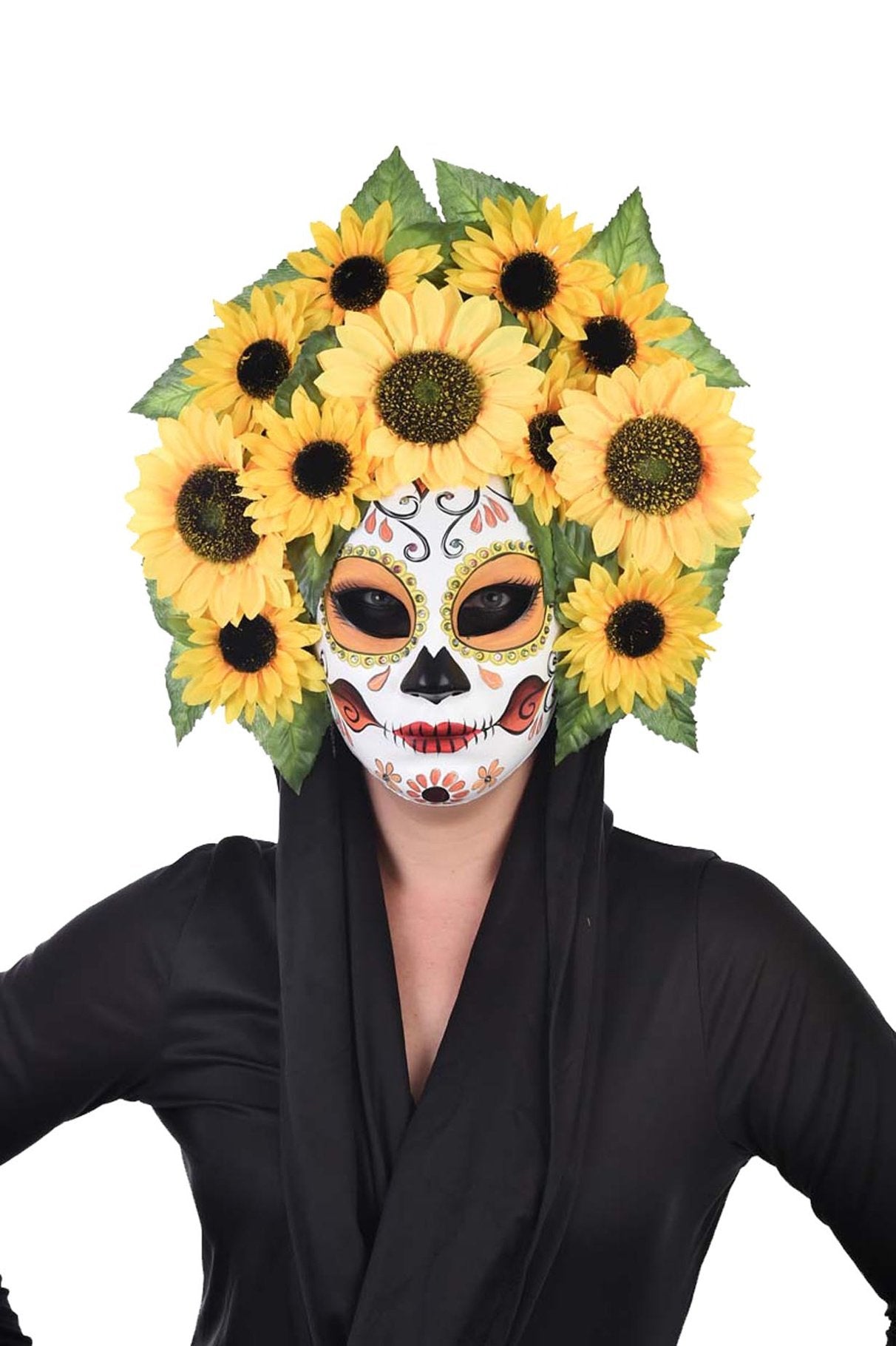 Mask Sunflowers Day of The Dead