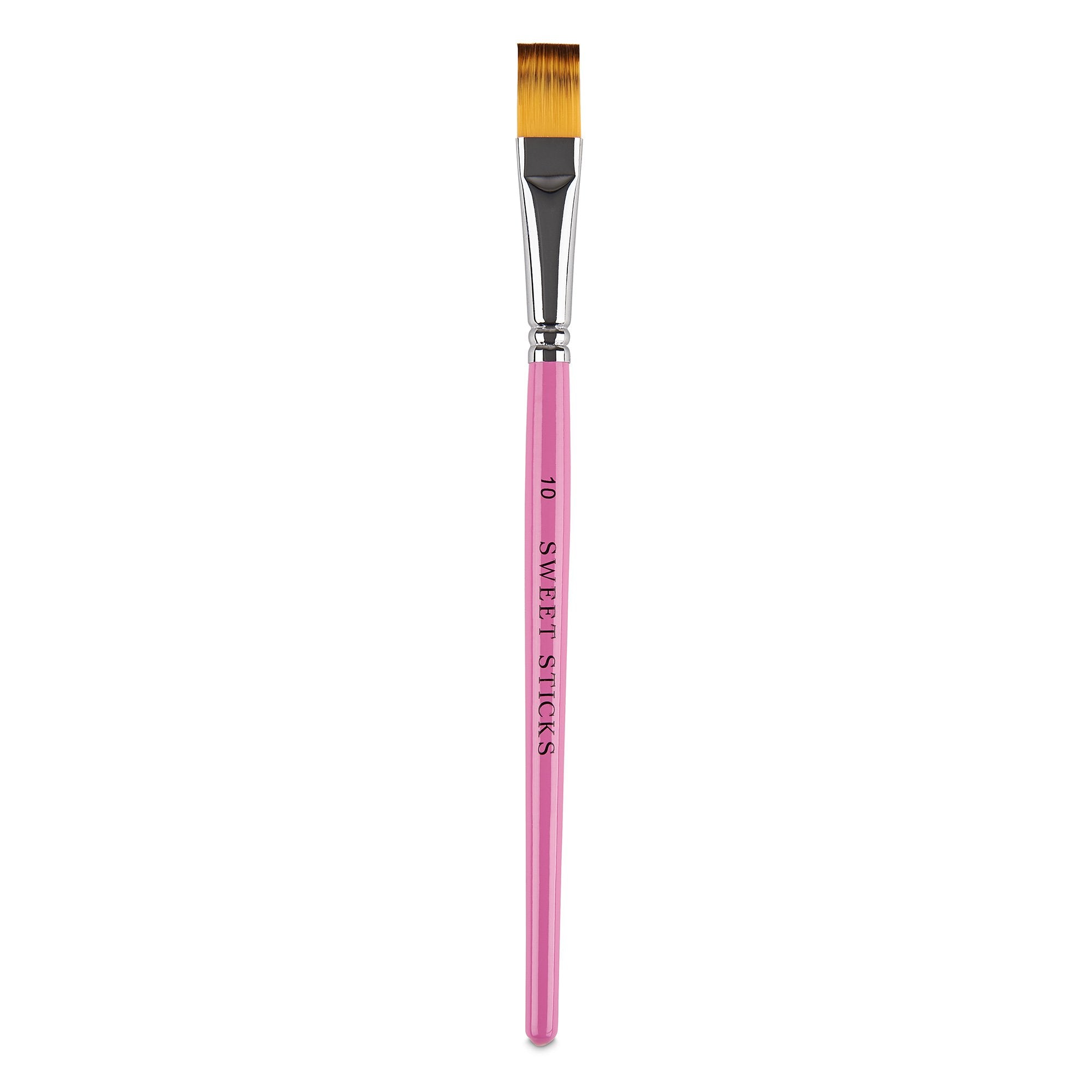 Paint Brush Flat Round Sweet Sticks