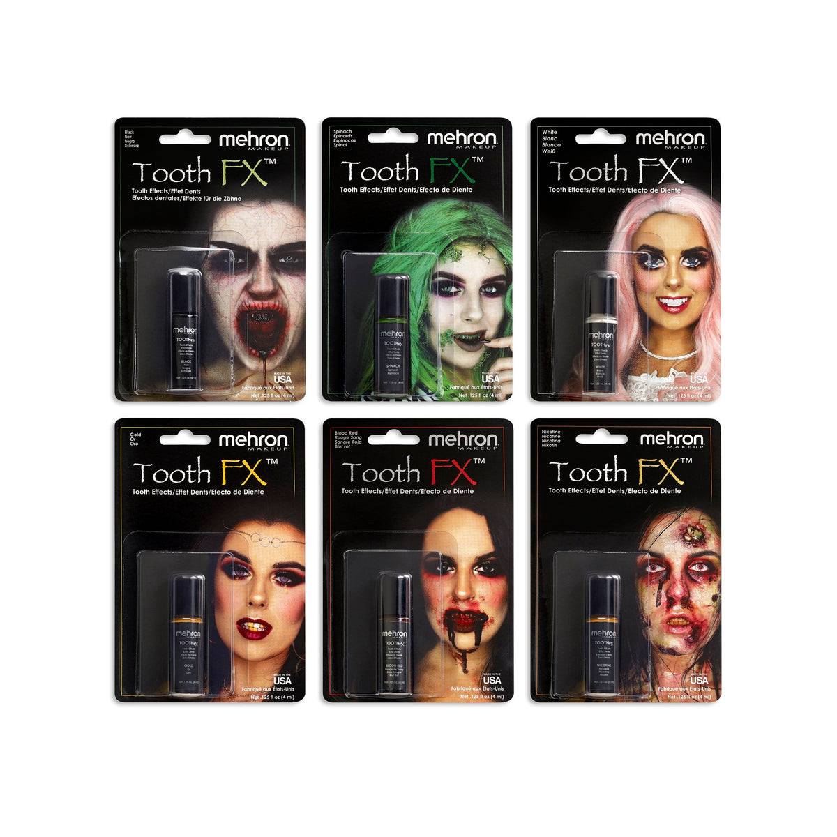 Tooth/Teeth Paint Fx Black 4ml Special Effects Mehron Brand Deluxe
