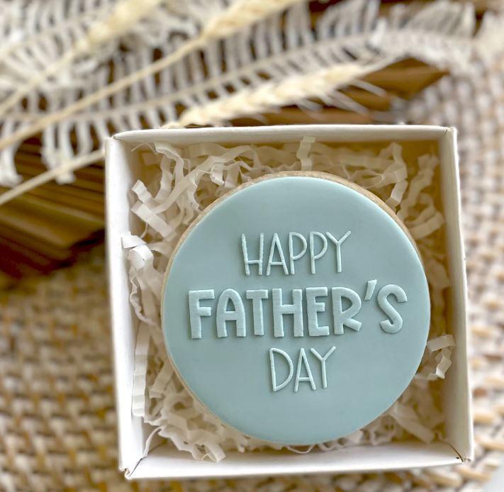 Happy Fathers Day Cookie/Biscuit Embosser Cutter (Little Biskut letter)