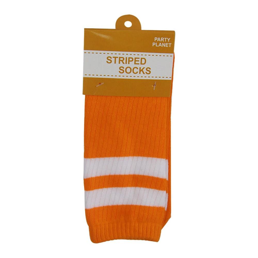 Orange Team Spirit Socks Sports Supporters