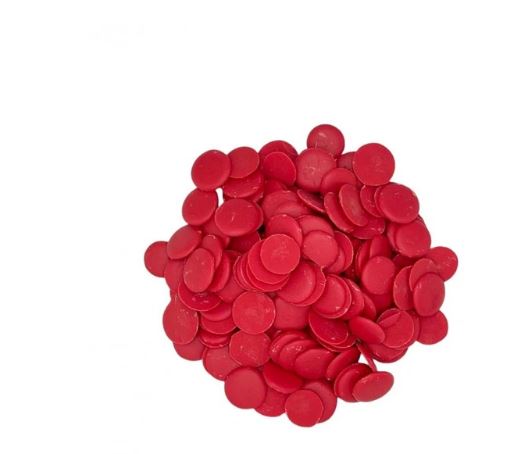 Coloured Chocolate Colourmelts Red 250g