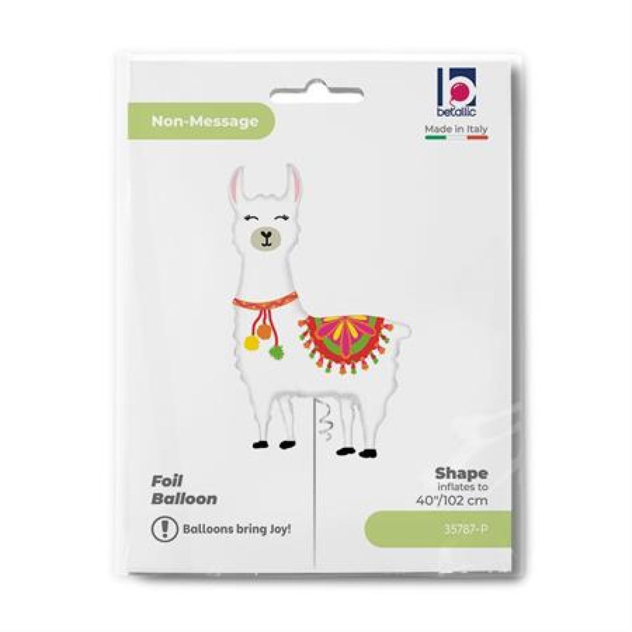 Balloon Foil Super Shape Llama 102cm (Balloon Only Helium Not Included)