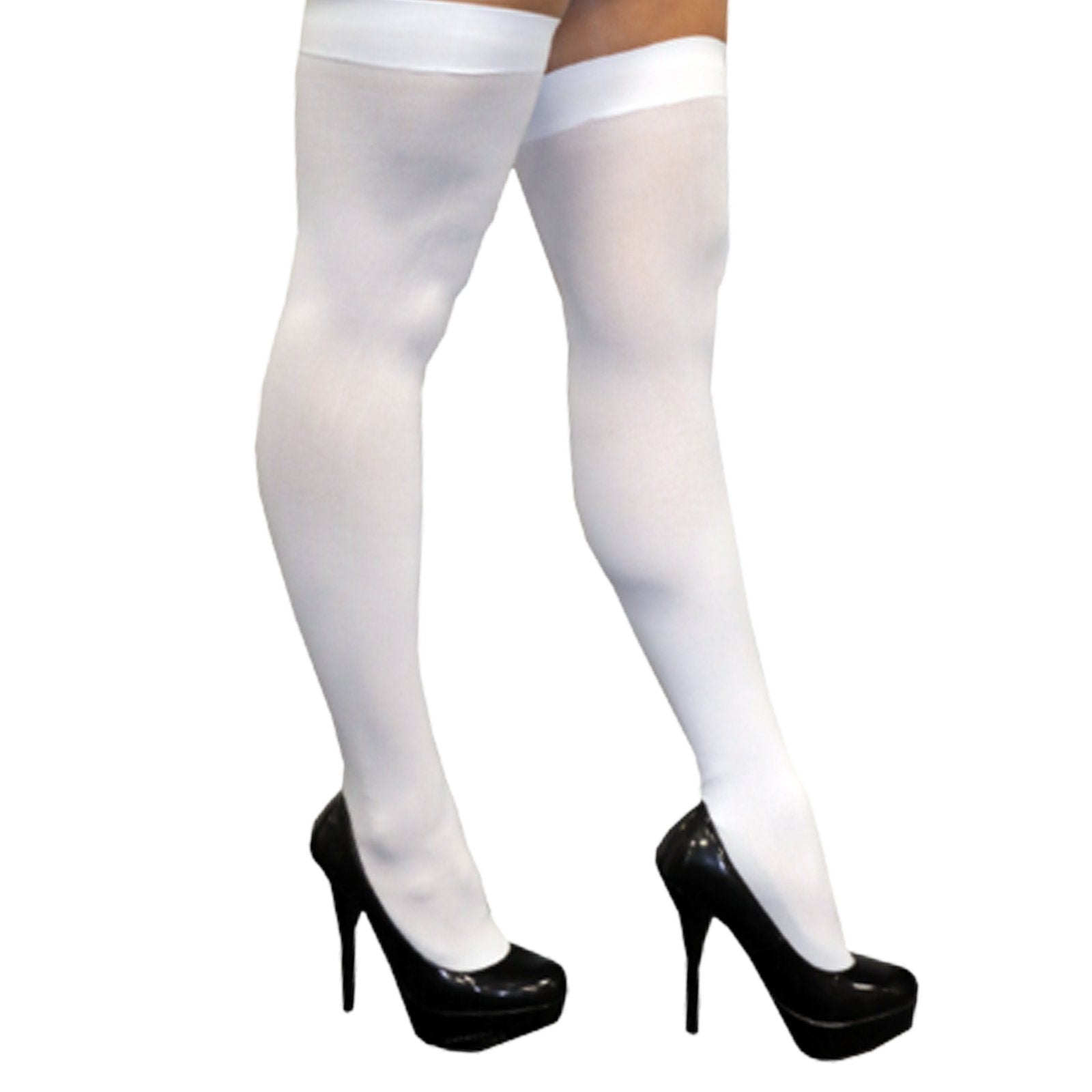 Pantyhose/Stocking Thigh High White Hosiery