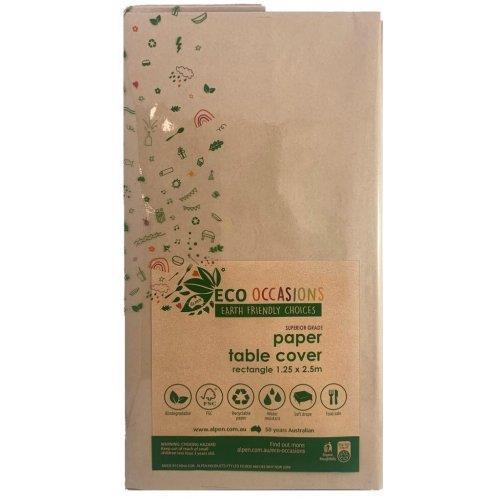 Tablecover Eco Paper Kraft Rectangle 250 x 125cm Each
