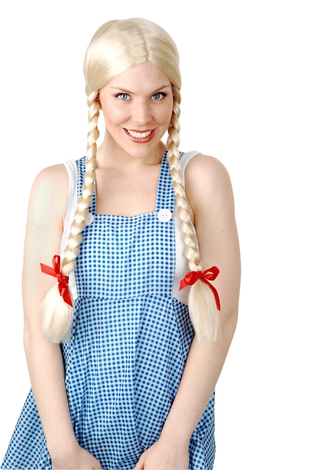Wig Inga Long Blonde With Plaits Costume Accessory