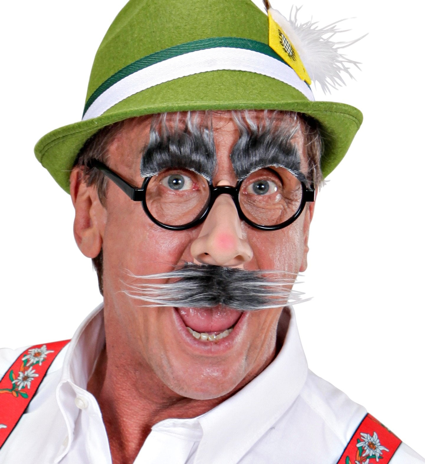 Glasses Groucho/Oktoberfest With Nose Moustache & Eyebrows Assorted Styles