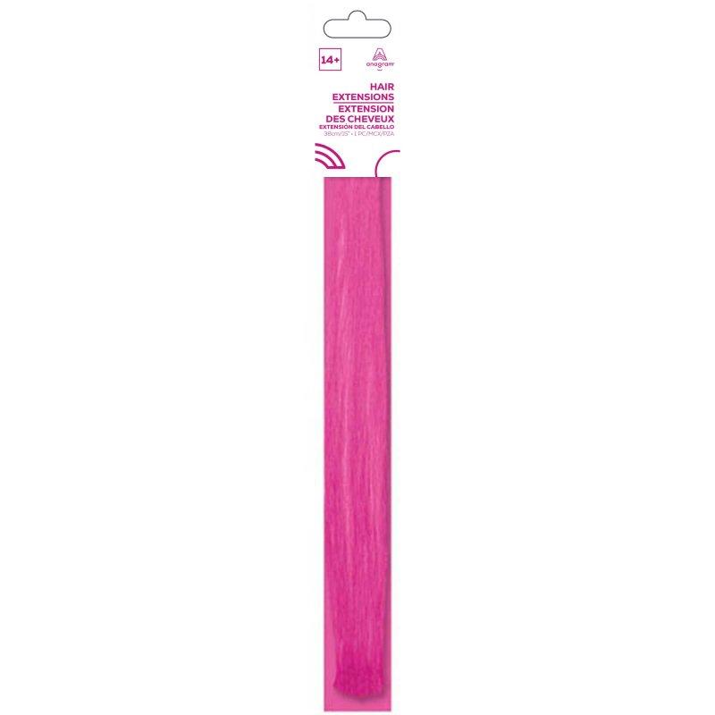 Pink Team Spirit Hair Extensions Clip In 38cm