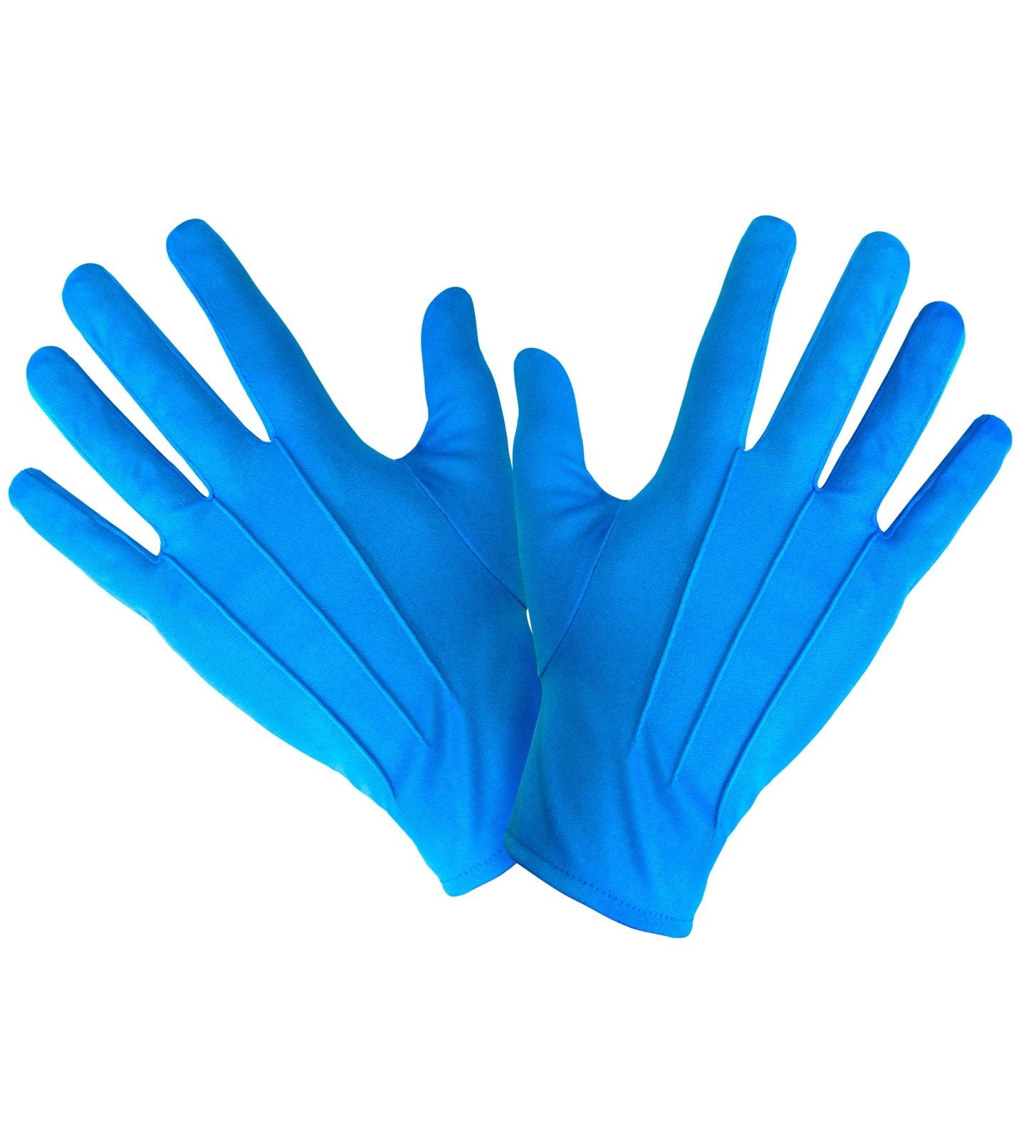 Gloves Short Blue Adult Character Costume Accessory