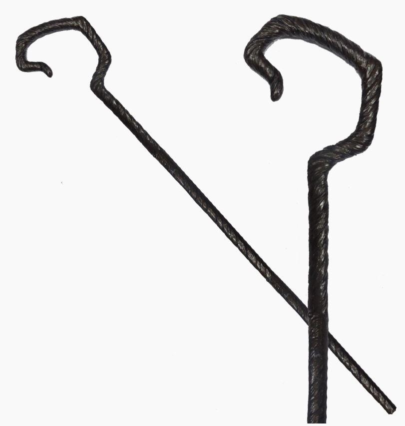Crosier/Crook Hooked Staff Bishop Wizard/Witch Walking Stick 150cm