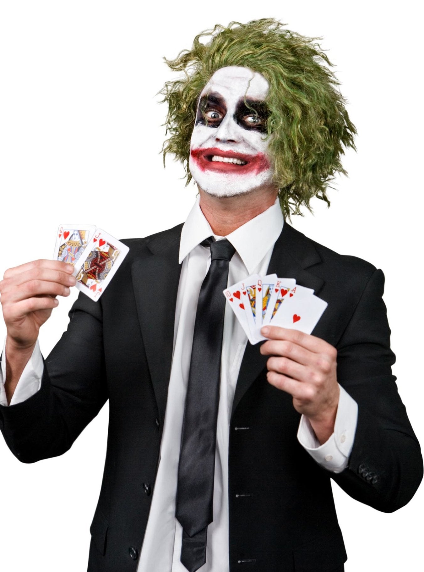 Wig Green Knight Short Wavy Costume Accessory