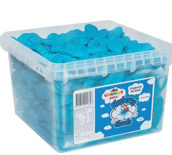 Confectionary Lollies Chunky Funkeez Blueberry Clouds 1.45kg Bulk Tub