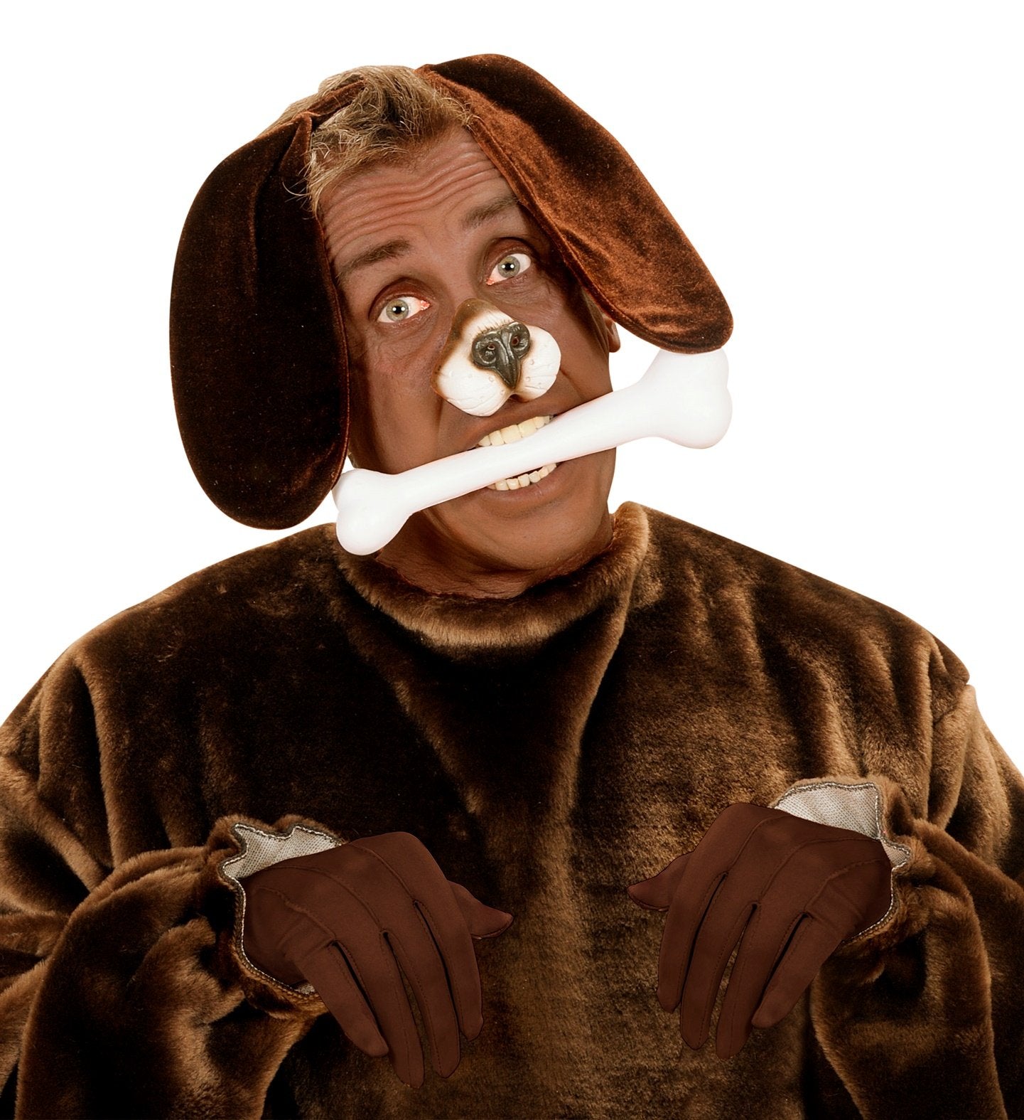 Gloves Short Brown Adult Character Costume Accessory