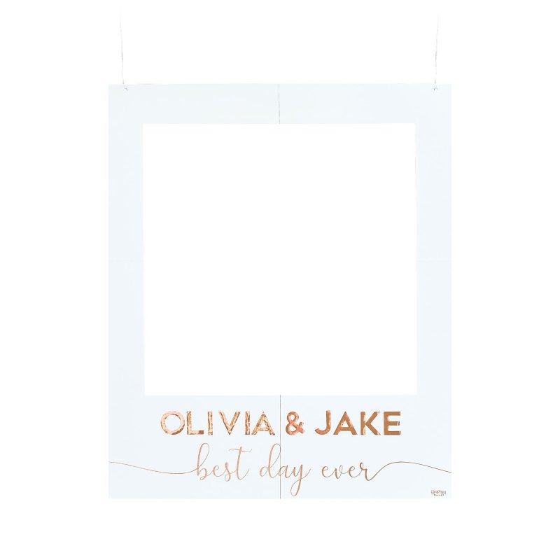 Backdrop Photo Wedding Polaroid Frame With Vinyl Stickers - Last Chance