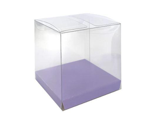 Favour Loot Gift Box Clear - Pastel Lilac/Purple Pk 10