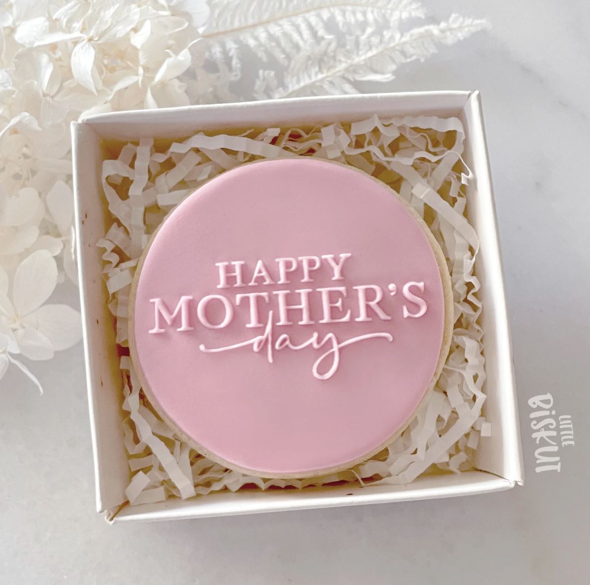 Happy Mothers Day Cookie/Biscuit Debosser Cutter (Little Biskut Level Up!)