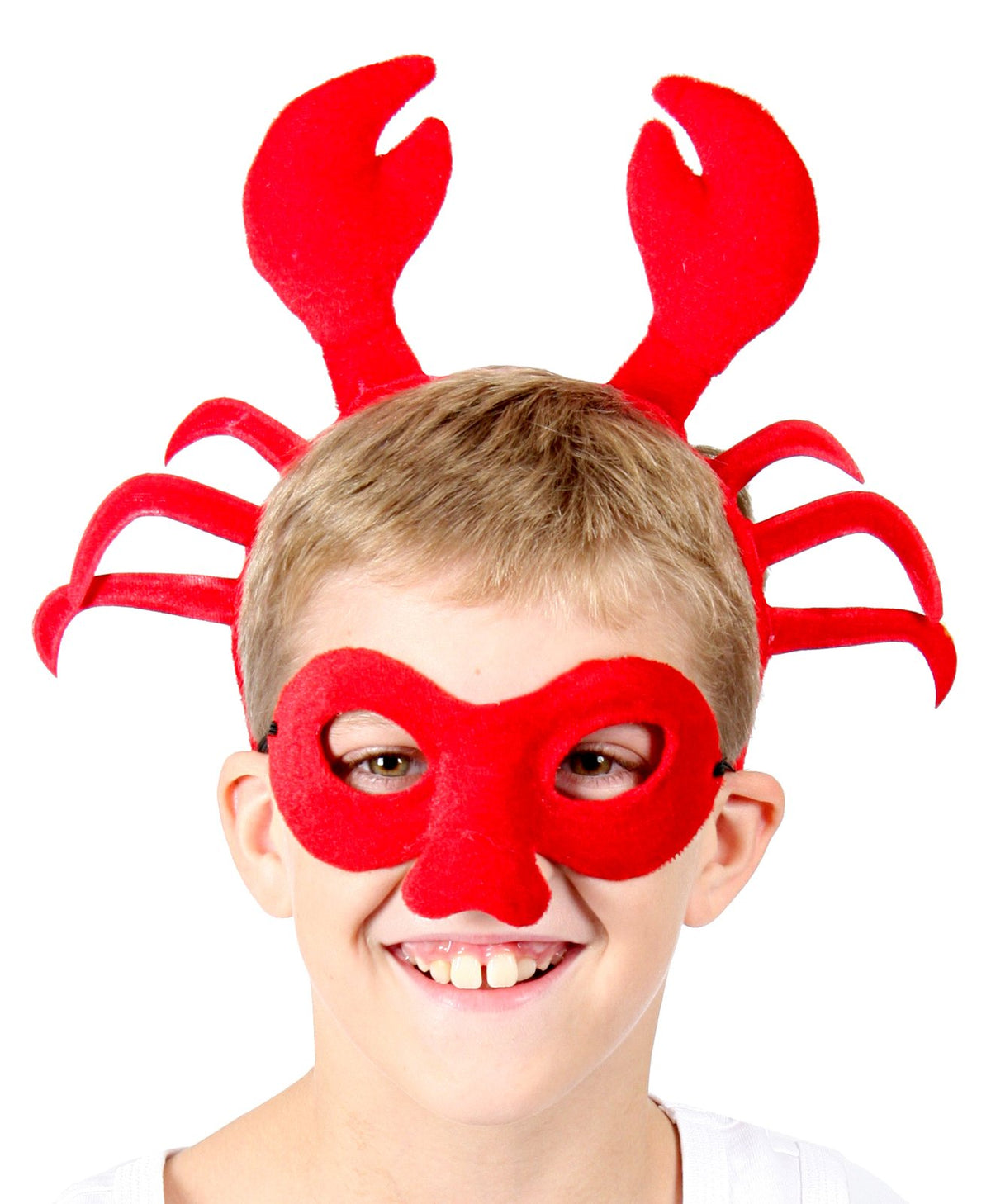 Animal Costume Headband & Mask Set Crab Deluxe Under the Sea