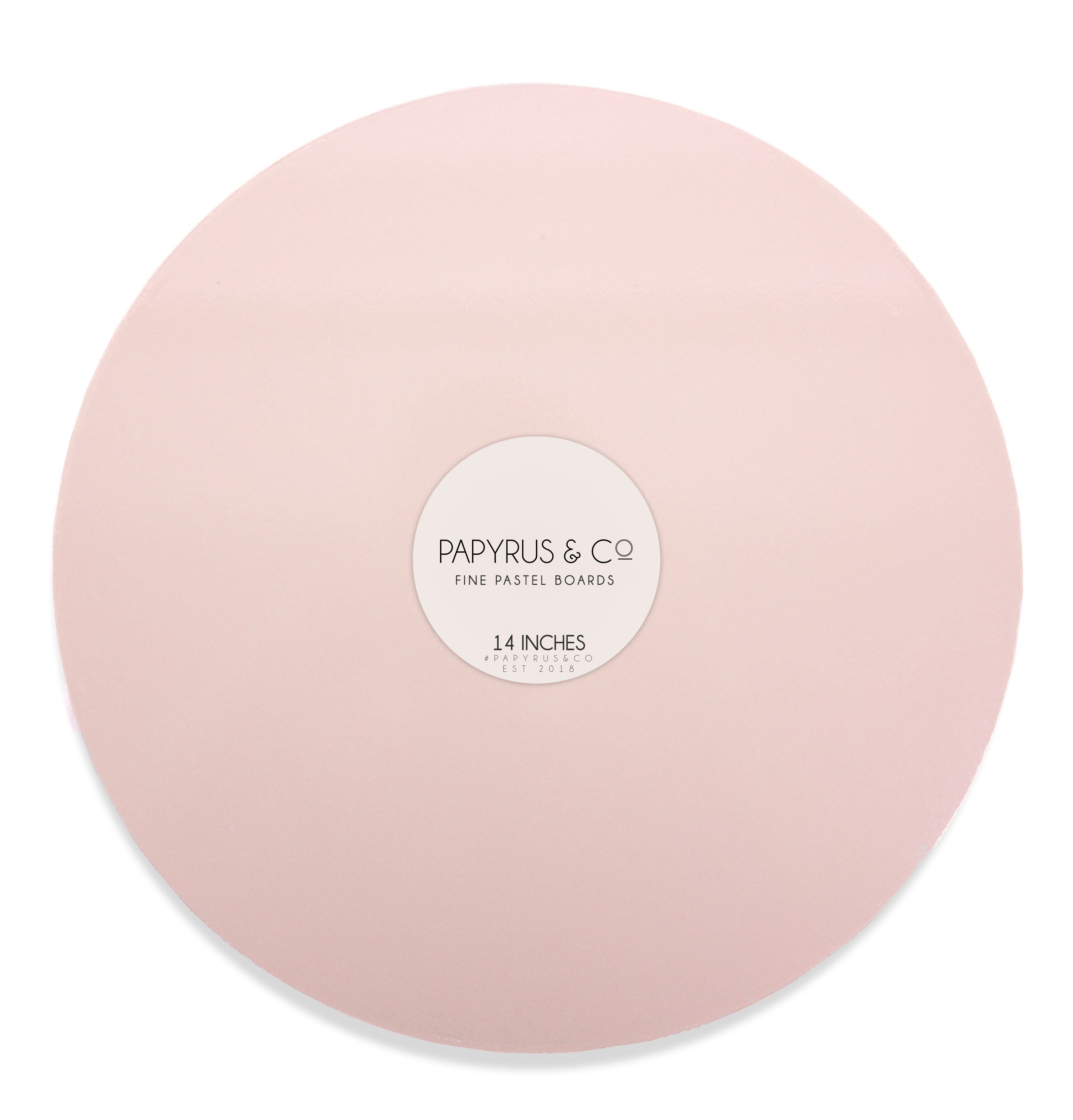 Cake Board MDF Round Pastel Pink 14 Inch