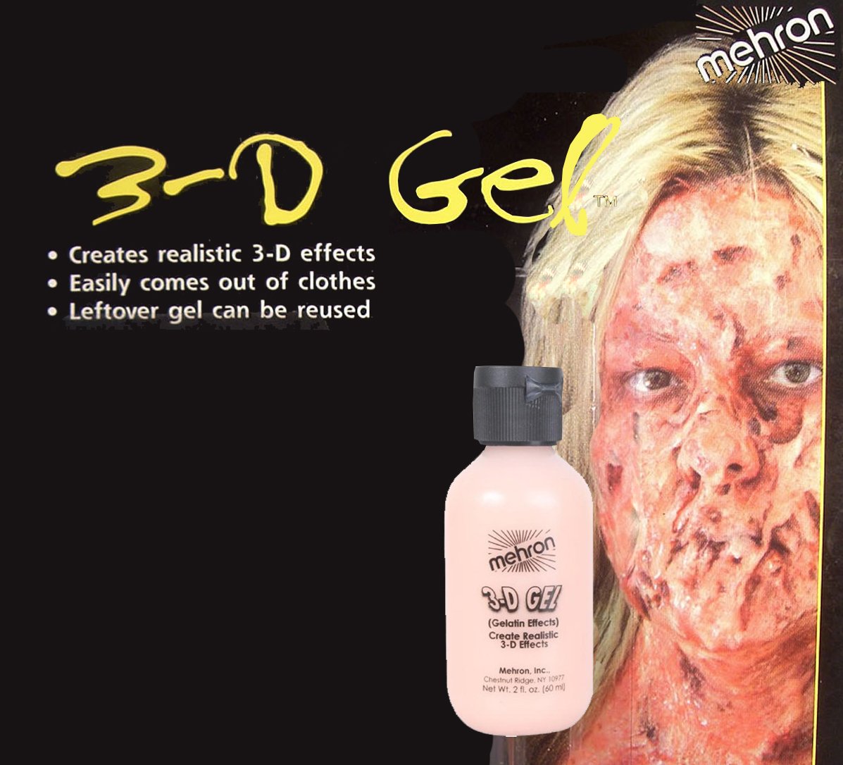 Make Up Special Effects Mehron 3D Gel Fleshtone Colour 60ml Deluxe
