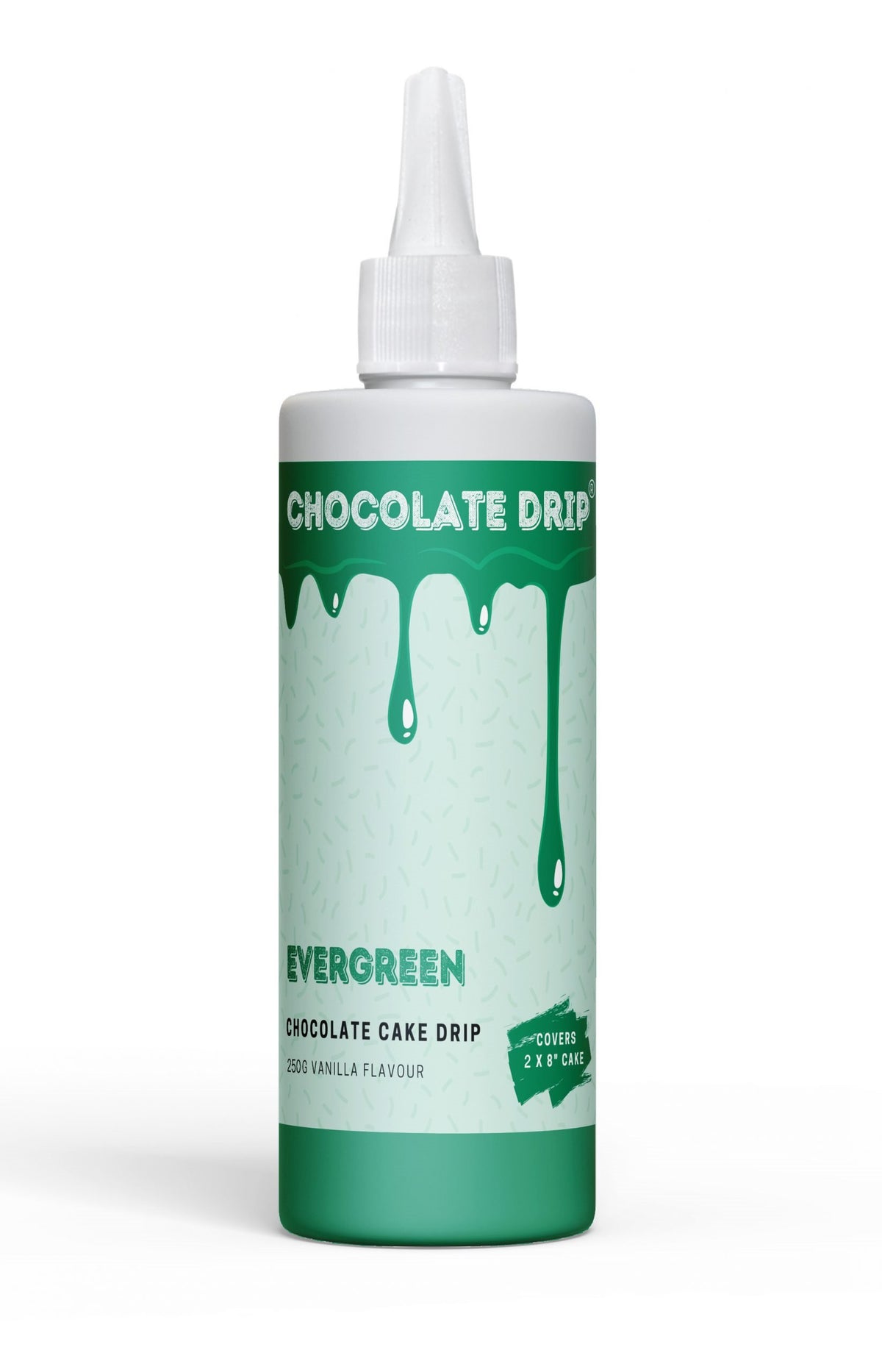 Chocolate Drip Evergreen 250g Cake Decorating (Vanilla Flavour)