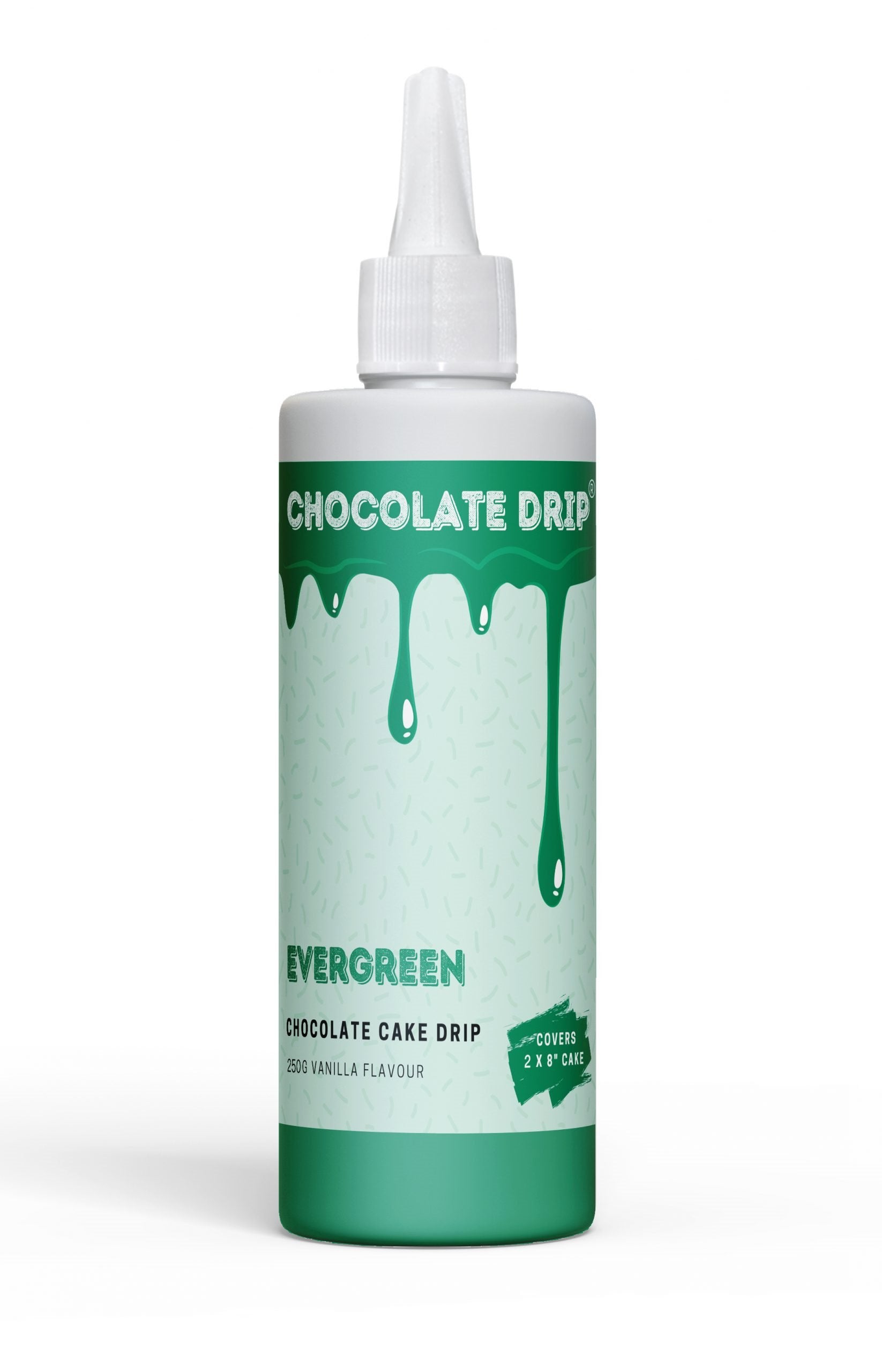 Chocolate Drip Evergreen 250g Cake Decorating (Vanilla Flavour)