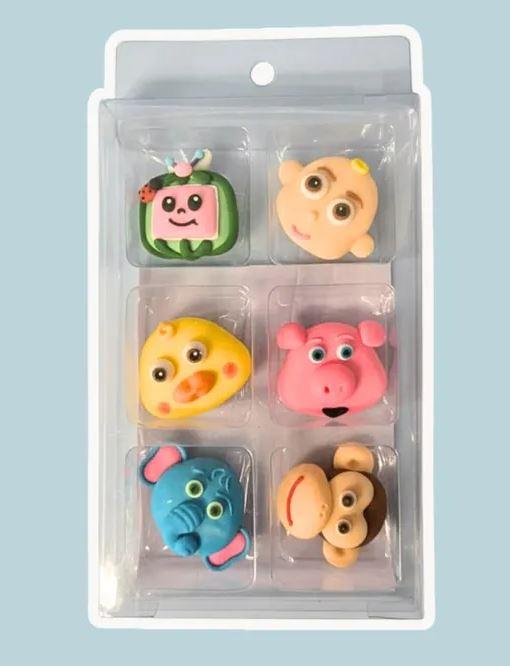 Edible Icing Decorations Cocomelon Pk/6