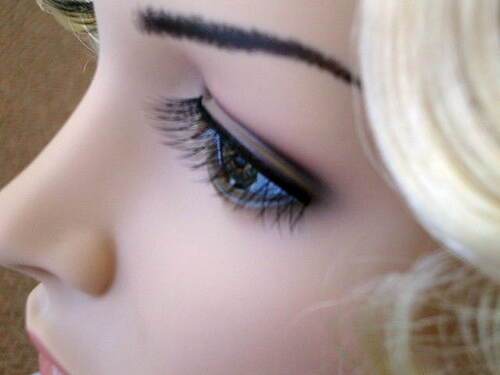 Costume False Eyelashes Black Criss Cross Deluxe