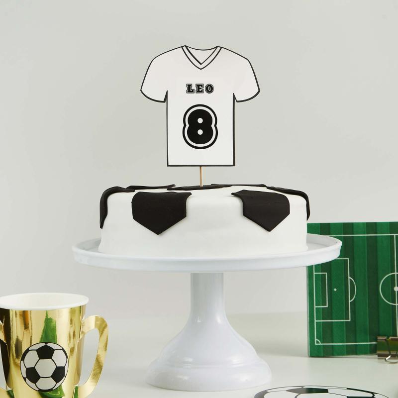 Cake Topper Sport Soccer/Football Shirt Customizable Its a Goal