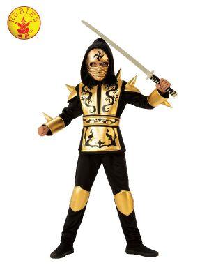 Costume Child Ninja Gold And Black Medium