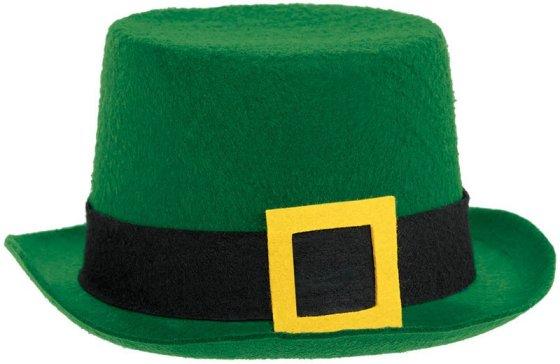 Costume Accessory St Patricks Day Irish Leprechaun Felt Hat With Buckle