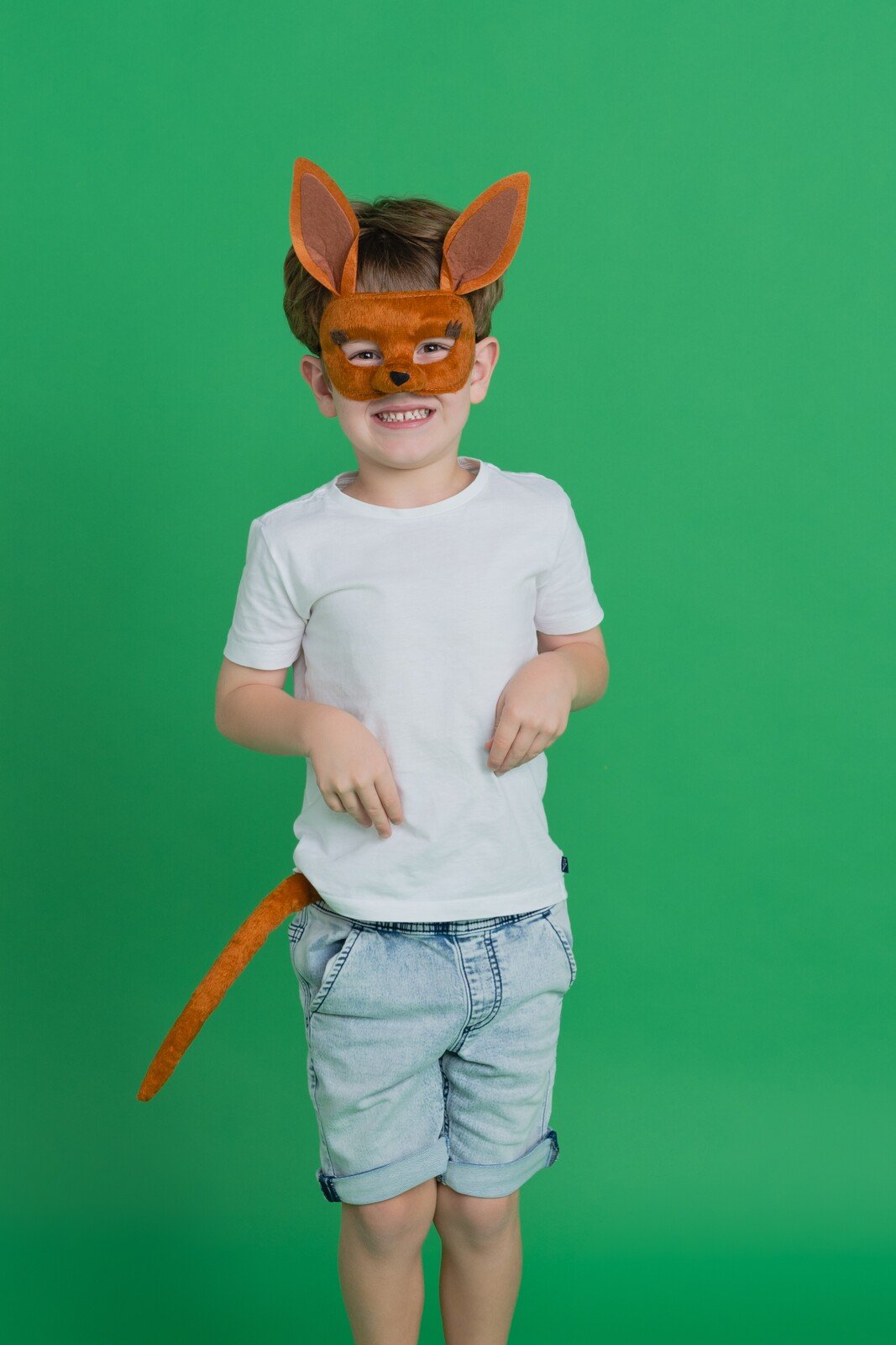 Animal Costume Mask Set Deluxe Australian Kangaroo