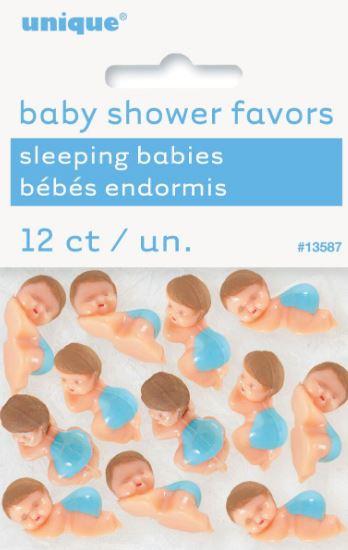Baby Shower Babies Favours With Blue Nappy Pk 12