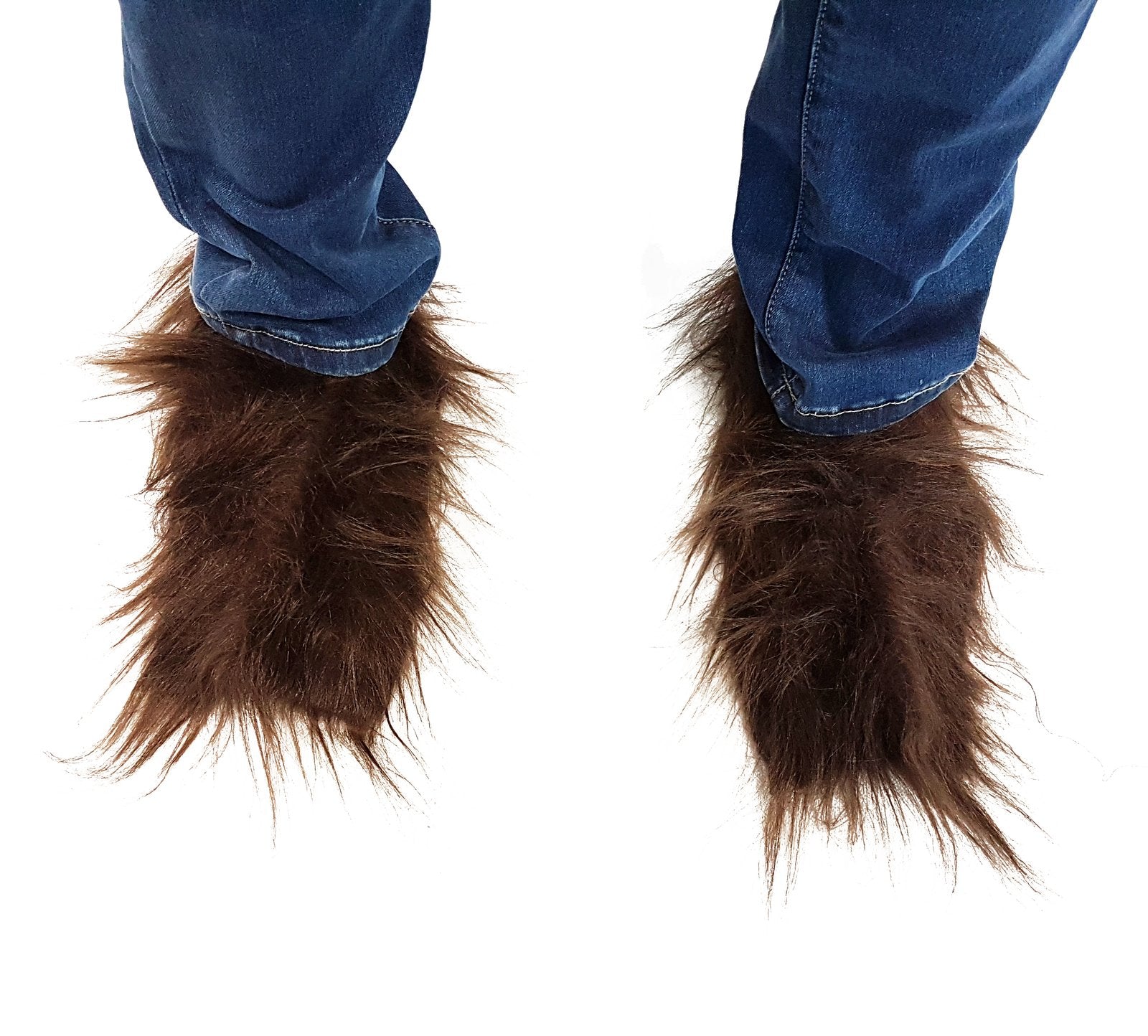 Shoe Covers Warewolf Hairy Brown