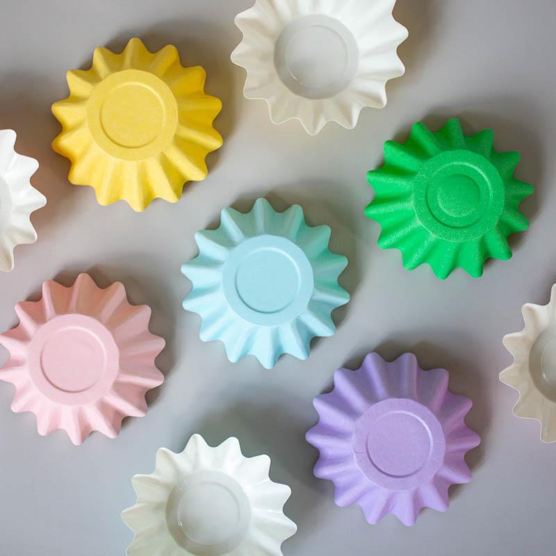 Cupcake Baking Cups Pastel Mix Bloom Medium Pk/25 44mm
