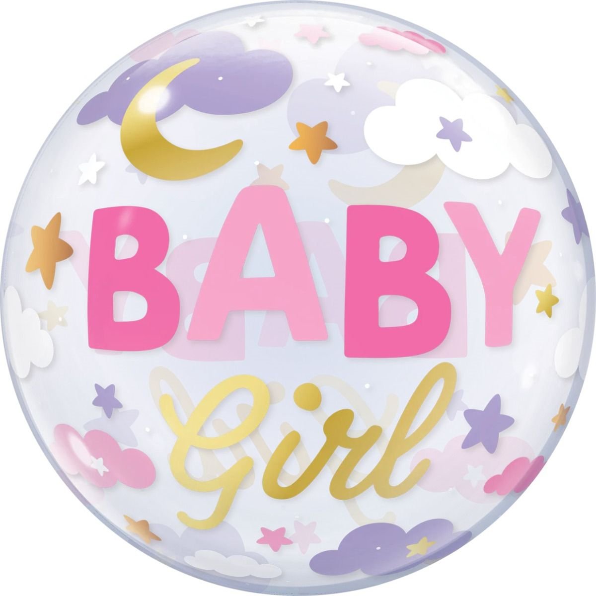 Balloon Bubble Baby Girl Sweet Dreams 56cm