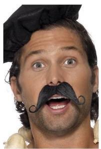 Costume Accessory Moustache Frenchman/France Black